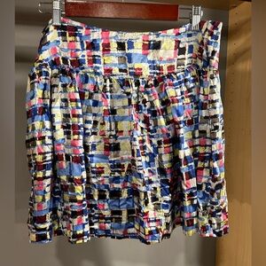 Kenzie Silk Mini Skirt. Size 10.